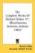 The Complete Works Of Richard Sibbes : Miscellaneous Sermons, Indexes cover