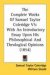 The Complete Works of Samuel Taylor Coleridge : With an Introductory Essay upon His Philosophical and Theological Opinions cover