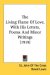 The Living Flame Of Love, With His Letters, Poems And Minor Writings cover