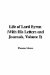 Life of Lord Byron With His Letters and Journals I cover
