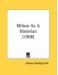 Milton as an Historian cover