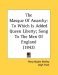The Masque Of Anarchy : To Which Is Added Queen Liberty; Song to the Men of England cover