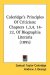 Coleridge's Principles Of Criticism : Chapters 1,3,4, 14-22, of Biographia Literaria cover