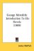 George Meredith : A Primer to the Novels cover