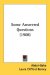 Some Answered Questions cover