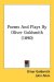 Poems And Plays By Oliver Goldsmith cover