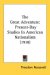 The Great Adventure : Present-Day Studies in American Nationalism cover