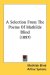 A Selection From The Poems Of Mathilde Blind cover