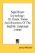 Significant Etymology : Or Roots, Stems and Branches of the English Language cover