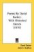Poems By David Barker : With Historical Sketch cover