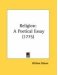 Religion : A Poetical Essay cover