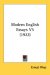 Modern English Essays cover