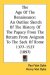 The Age Of The Renaissance : An Outline Sketch of the History of the Papacy from the Return from Avignon to the Sack of Rome 1377-1527 cover