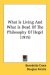 What Is Living And What Is Dead Of The Philosophy Of Hegel cover