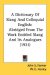 A Dictionary Of Slang And Colloquial English : Abridged from the Work Entitled Slang and Its Analogues cover