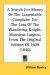 A Search For Money Or The Lamentable Complaint For The Loss Of The Wandering Knight, Monsieur Largent, From The Original Edition Of 1609 cover