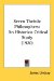  Seven Theistic Philosophers: An Historico-critical Study