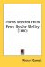 Poems Selected From Percy Bysshe Shelley cover