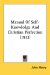 Manual Of Self-Knowledge And Christian Perfection cover