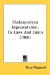 Shakespearean Representation : Its Laws and Limits cover