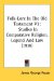 Folk-Lore In The Old Testament : Studies in Comparative Religion, Legend and Law cover