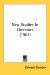 New Studies In Literature cover