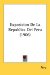Exposicion De La Republica Del Peru cover