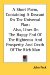 A Short Poem, Containing A Descant On The Universal Plan : Also, Lines on the Happy End of the Righteous and Prosperity and Death of the Rich Man cover