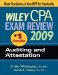 Wiley CPA Exam Review 2009 : Auditing and Attestation cover