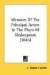Memoirs Of The Principal Actors In The Plays Of Shakespeare cover
