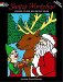 Santa's Workshop Stained Glass Coloring Book cover