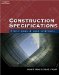 Construction Specifications : Principles and Applications cover