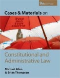 Cases and Materials on Constitutional and Administrative Law [Click for larger image]