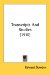 Transcripts And Studies cover