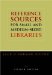 Reference Sources for Small and Medium Sized Libraries cover