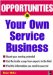 Opportunities in Your Own Service Business cover