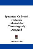 Specimens of British Poetesses : Selected and Chronologically Arranged [Click for larger image]