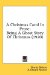 A Christmas Carol In Prose : Being a Ghost Story of Christmas cover