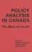 Policy Analysis in Canada : The State of the Art cover
