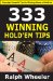 333 Winning Hold'em Tips cover