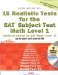 15 Realistic Tests for the Sat Subject Test Math Level 1 cover