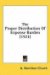 Proper Distribution of Expense Burden cover
