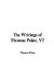 The Writings of Thomas Paine cover