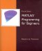 MATLAB Programming for Engineers cover