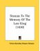  Stanzas To The Memory Of The Late King