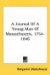 A Journal Of A Young Man Of Massachusetts, 1754-1846 cover