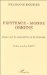 Existence, Monde, Origine : Essai Sur Le Sens D'etre De La Finitude cover