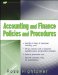 Accounting and Finance Policies and Procedures cover