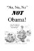 No, No, No, Not Obama cover