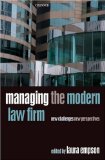 Managing The Modern Law Firm : New Challenges, New Perspectives [Click for larger image]